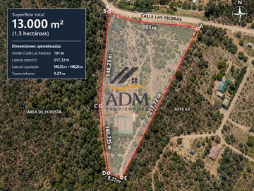 Parcela en venta en Calle las piedras, Quilpué