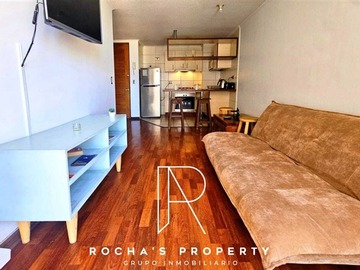 Departamento en arriendo mensual en Metro Santa Isabel, Santiago - 2 dormitorios, 1 baño