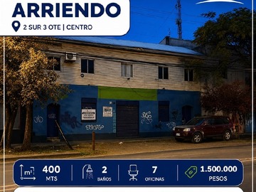 Local Comercial en arriendo mensual en 2 sur 2 y 3 oriente, Talca - 2 baños