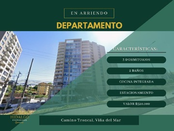 Arriendo Mensual / Departamento / Viña del Mar