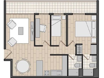 Departamento en venta en Departamento venta Grajales con Molina (176736), Santiago - 3 dormitorios, 2 baños