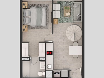 Departamento en venta en Hospital de Carabineros. (73073), Ñuñoa - 2 dormitorios, 2 baños