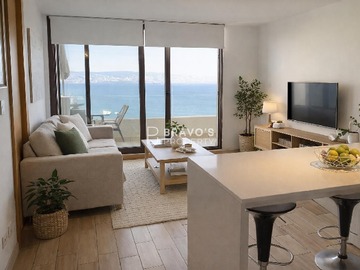 Departamento en venta en Edmundo Eluchans, Viña del Mar - 2 dormitorios, 2 baños