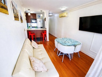 Departamento en arriendo mensual en Arriendo depto. Completamnete amoblado!! en providencia, a pasos de metro manuel montt, Providencia - 2 dormitorios, 2 baños