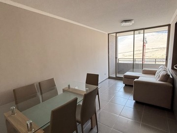 Departamento en arriendo mensual en Entre caparrosa y pirita, Antofagasta - 2 dormitorios, 1 baño