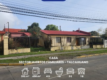 Parcela en venta en Jaime repullo, Talcahuano - 4 dormitorios, 1 baño