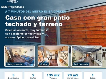 Casa en venta en Casa Lican Ray 1421, Puente Alto - 3 dormitorios, 2 baños