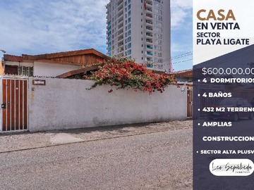 Casa en venta en Casa de Playa 432m2 Playa Brava (101078), Iquique - 4 dormitorios, 4 baños