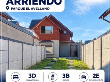 Casa en arriendo mensual en Parque el avellano, Talca - 3 dormitorios, 3 baños