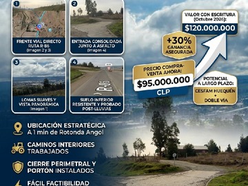 Parcela en venta en Parcela a Un Minuto del Nuevo Cesfan de Angol
