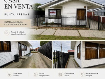 Casa en venta en Rebajada y remodelada. Punta arenas (105545), Punta Arenas - 3 dormitorios, 2 baños