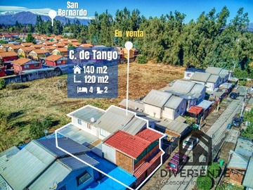 Casa en venta en 1 4, Calera de Tango, Santiago Metropolitan Region 9560000, Chile, Calera de Tango - 4 dormitorios, 2 baños