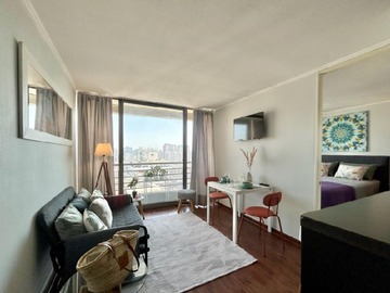 Departamento en venta en Parque forestal, metro, monjitas, Santiago - 1 dormitorio, 1 baño