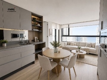 Departamento en arriendo mensual en Viña del Mar, Reñaca, Viña del Mar - 1 dormitorio, 1 baño