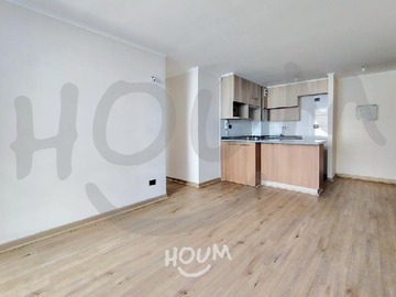 Departamento en arriendo mensual en Carvajal, La Cisterna - 2 dormitorios, 2 baños