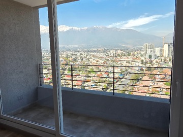 Departamento en arriendo mensual en 1D1B Nuevo + Bodega Piso 18 Vista Despejada Metro Vicuña Mackenna - 1 dormitorio, 1 baño