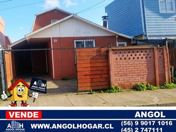 Casa en venta en Se Vende Impecable Casa Sector Juan Pablo II, Angol - 3 dormitorios, 1 baño