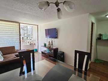Departamento en venta en Luminoso Hogar Cerca de Todo (158344), Santiago - 3 dormitorios, 2 baños