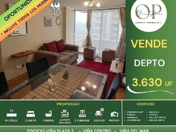 Departamento en venta en Calle Limache 1210, Viña del Mar - 2 dormitorios, 2 baños