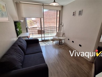 Departamento en arriendo mensual en Esperanza / Compañia de Jesus, Santiago - 1 dormitorio, 1 baño