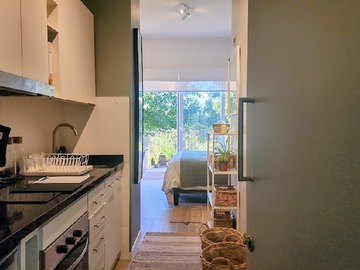 Departamento en arriendo mensual en Monoambiente con Patio Amoblado en Isla Teja. Full Equipado. - 1 baño