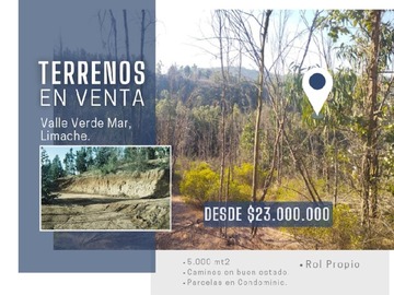 Sitio en venta en Oportunidad parcelas verde mar, limache., Limache