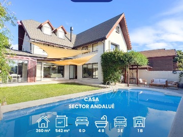 Casa en venta en Andalué, San Pedro de la Paz - 6 dormitorios, 4 baños