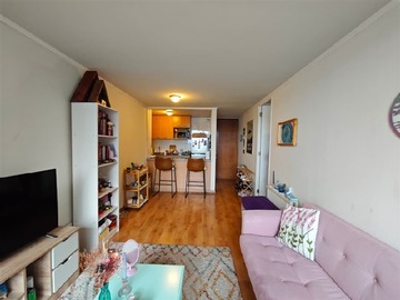 Departamento en arriendo mensual en Amplio depto de 1 dormitorio, terraza y estacionamiento, a pasos de metro parque almagro, Santiago - 1 dormitorio, 1 baño