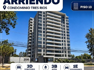 Departamento en arriendo mensual en Condominio tres rios, Talca - 3 dormitorios, 3 baños