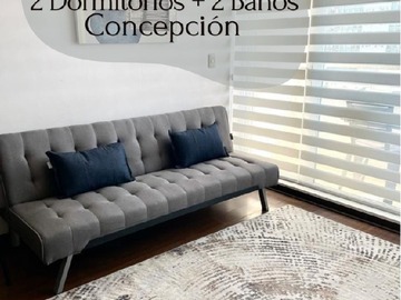 Departamento en arriendo mensual en Departamento amoblado 2d + 2b + estacionamiento, Concepción - 2 dormitorios, 2 baños