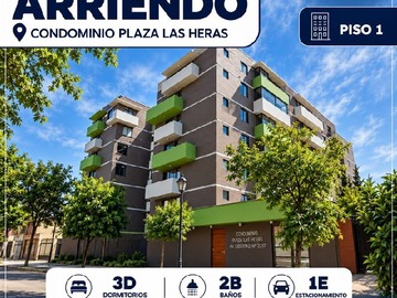 Departamento en arriendo mensual en Plaza las heras, Talca - 3 dormitorios, 2 baños