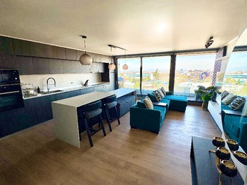 Departamento en arriendo mensual en Espectacular depto amoblado en las condes (80852), Las Condes - 2 dormitorios, 2 baños