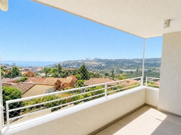 Departamento en venta en Los Sargazos con Cladonia, Viña del Mar - 3 dormitorios, 2 baños