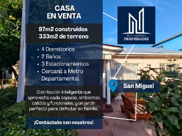 Casa en venta en Excelente Casa en Venta San Miguel - 4 dormitorios, 2 baños