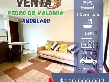 Departamento en venta en 1 dormitorio con estacionamiento en pedro de valdivia, Concepción - 1 dormitorio, 1 baño