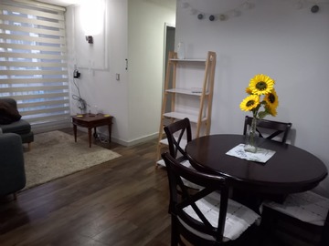 Departamento en arriendo mensual en Departamento 3D2B con Estacionamiento y Loggia Condominio Rocura - 3 dormitorios, 2 baños