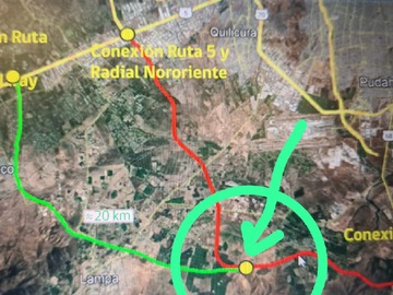 Terreno Agricola en venta en Camino Peralillo con Crucero Peralillo. Rebajado! Acepta Ofertas!, Lampa