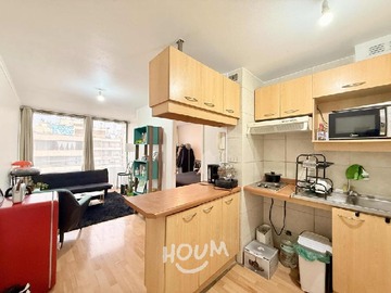 Departamento en arriendo mensual en Mosqueto, Santiago - 1 dormitorio, 1 baño