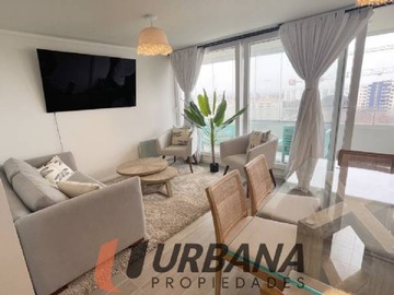 Departamento en venta en Aqua resort avenida del mar la serena, La Serena - 3 dormitorios, 2 baños