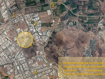 Terreno Industrial en venta en Panamericana Norte Salida La Montaña, Colina