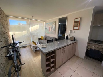 Departamento en arriendo mensual en Depto Amoblado, 1 Dorm, Estacionam, Metro (171011), Ñuñoa - 1 dormitorio, 1 baño