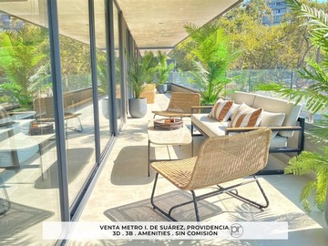 Departamento en venta en metro inés de Suarez, Providencia - 3 dormitorios, 3 baños