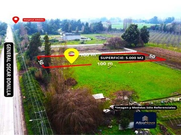Terreno en venta en En eje general bonilla, a metros hospital (175055), Angol