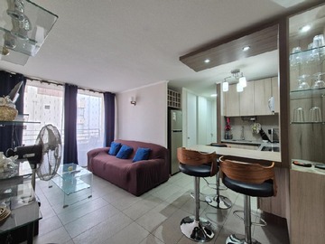 Departamento en arriendo mensual en Metro matta, Santiago - 2 dormitorios, 1 baño