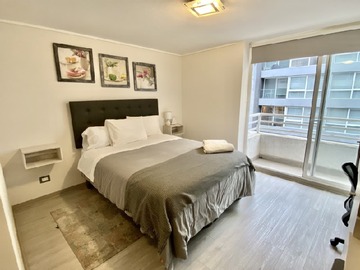 Departamento en arriendo mensual en Estudio amoblado, Santiago - 1 dormitorio, 1 baño