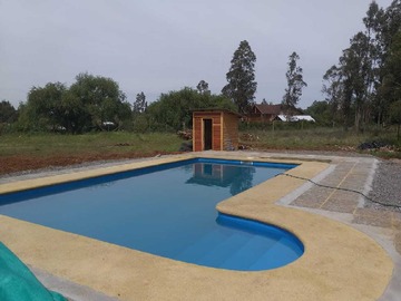 Terreno en venta en VENDE Parcela con cabaña y con piscina (174863), Cabrero - 3 dormitorios, 1 baño