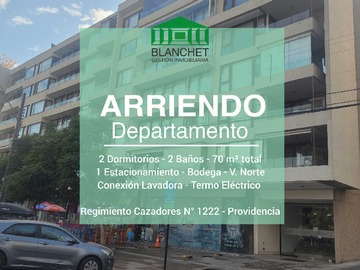 Departamento en arriendo mensual en Arriendo Departamento Pocuro 2d/2b (178537), Providencia - 2 dormitorios, 2 baños