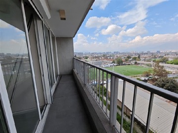 Departamento en arriendo mensual en 1 dorm, terraza, bodega y estacionamiento metro san miguel, San Miguel - 1 dormitorio, 1 baño