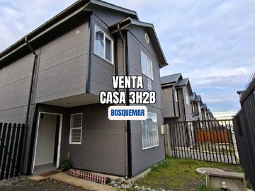 Casa en venta en Casa en Venta Bosquemar 3D 2B amplio patio (168551), Puerto Montt - 3 dormitorios, 2 baños