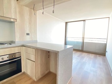 Departamento en arriendo mensual en Depa nuevo a estrenar 1d+1b, vista despejada, piscina, La Cisterna - 1 dormitorio, 1 baño